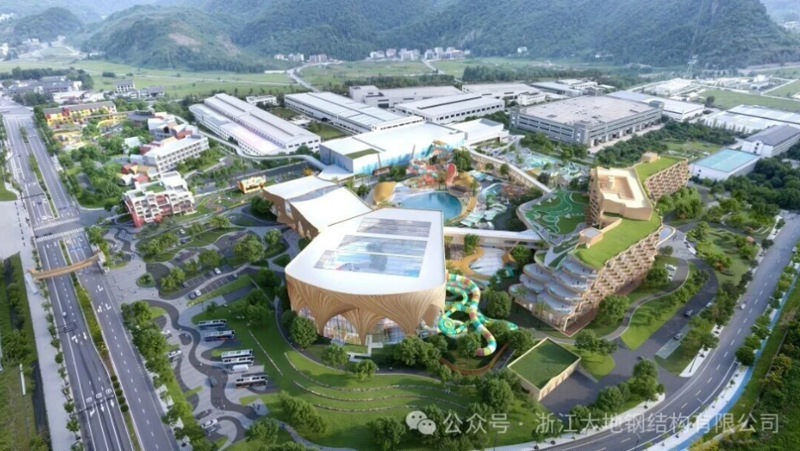 Осушающий тепловой насос Blueway «Три в одном» — пример: аквапарк Tonglu Kaiyuan Senbo